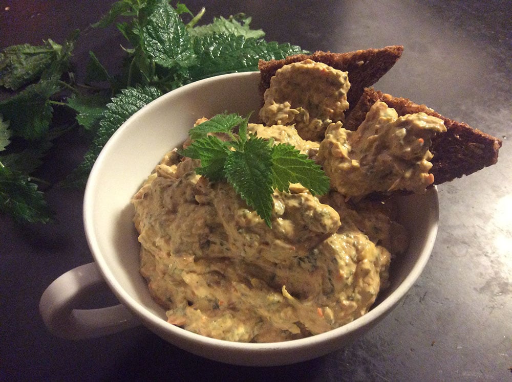 ’Peberonata’ med brændenælder og flødeost. Foto Mette Maulitz